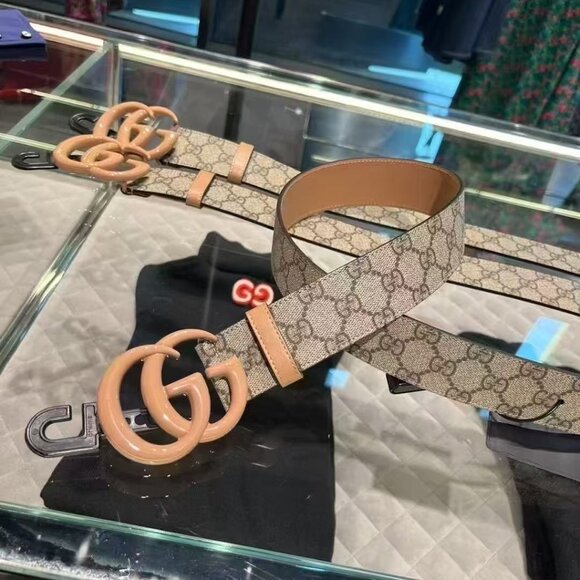 Gucci Accessories - NWT Authentic Gucci GG Marmont Belt  Pink/Beige